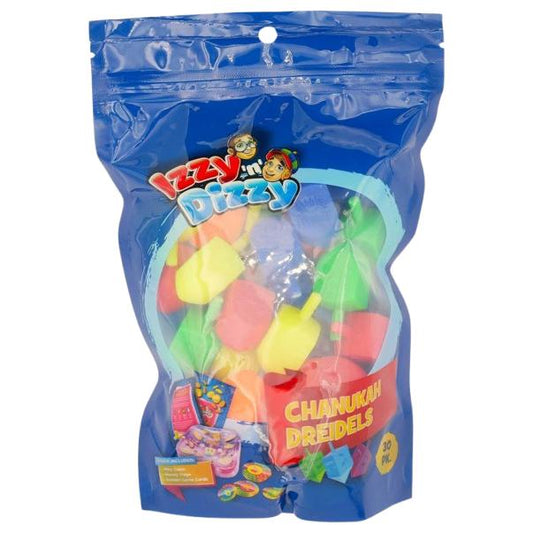 30 PLASTIC SEVIVON DREIDELS ASSORTED COLORS – CHANUKKAH TOYS