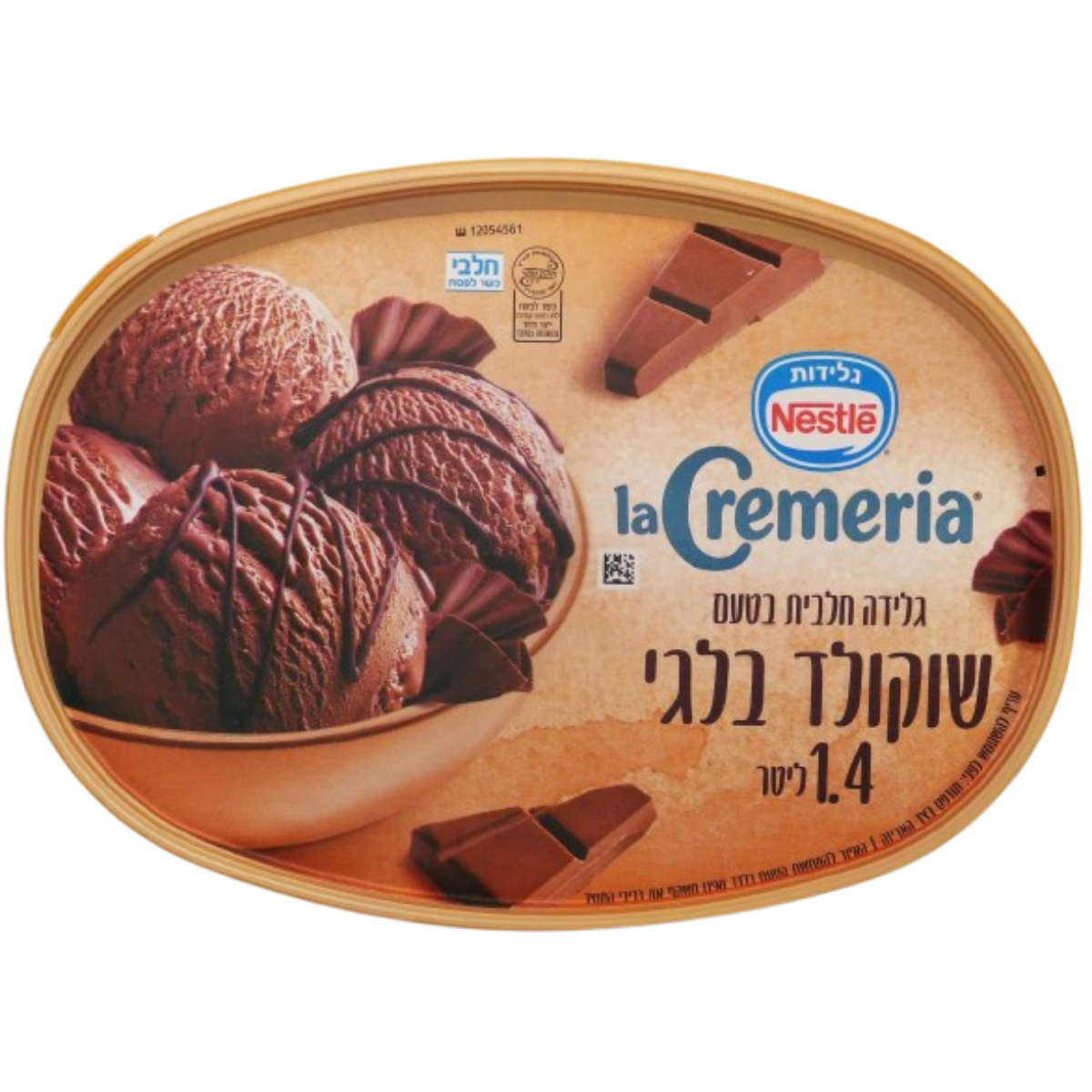 KOSHER ICE CREAM NESTLE CREMERIA BELGIAN CHOCOLATE 1,4 LT