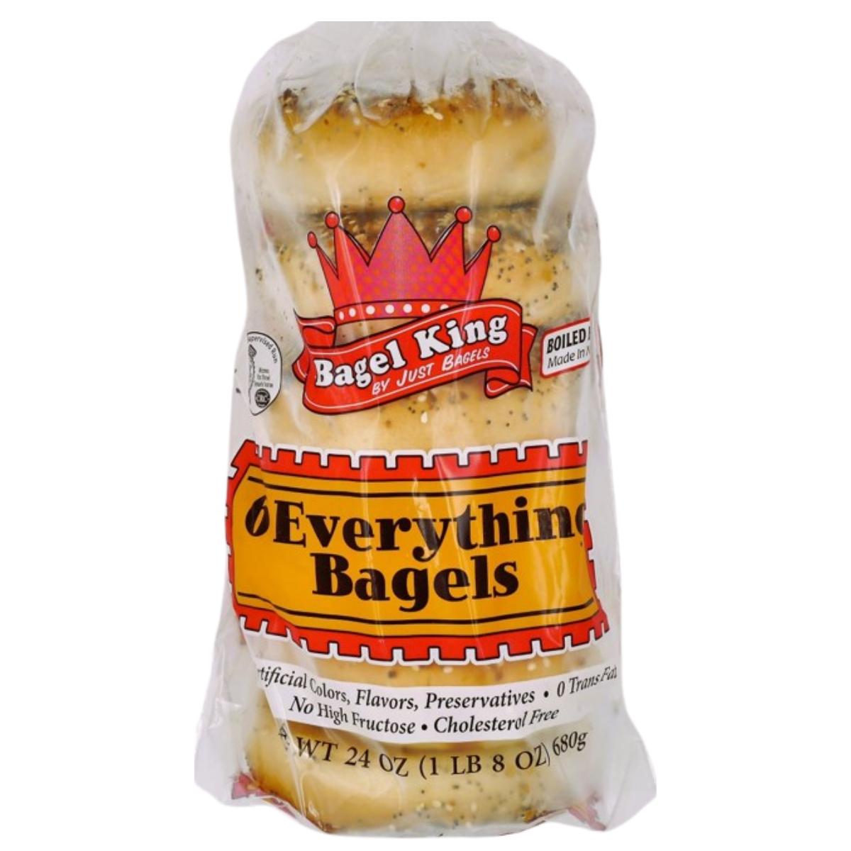 6 KOSHER BAGELS MEZONOT EVRYTHING 680 GR.