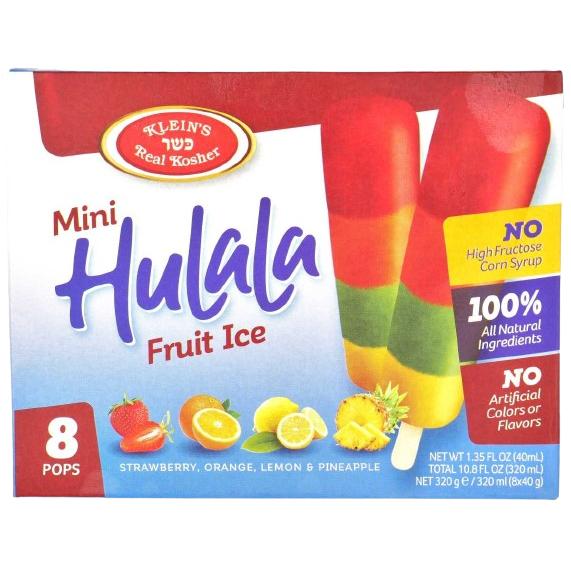 8 X MINI HULALA KOSHER FRUIT ICE