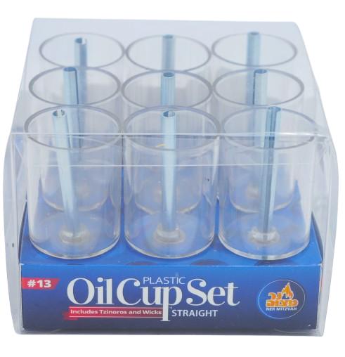 9 PLASTIC OIL CUPS D 3 CM X H 4 CM #13 CHANUKKAH MENORAH ACCESSORY
