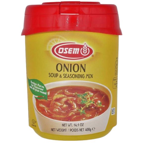 KOSHER ONION FLAVOURED SOUP POWDER PARVE OSEM KLP 400 GR.