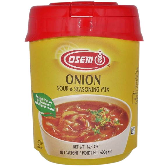 KOSHER ONION FLAVOURED SOUP POWDER PARVE OSEM KLP 400 GR.