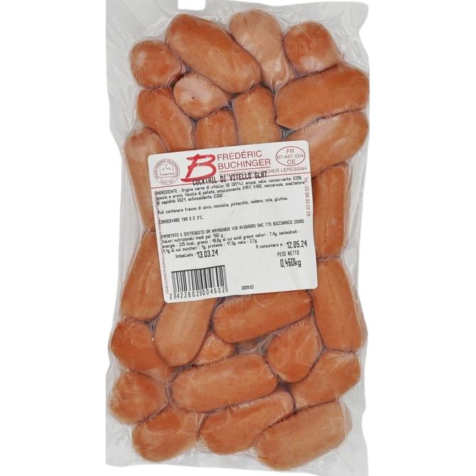GLATT KOSHER VEAL COCKTAIL FRANKFURTERS 500 GR.