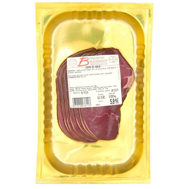 KOSHER BEEF COPPA GLATT 100 GR.