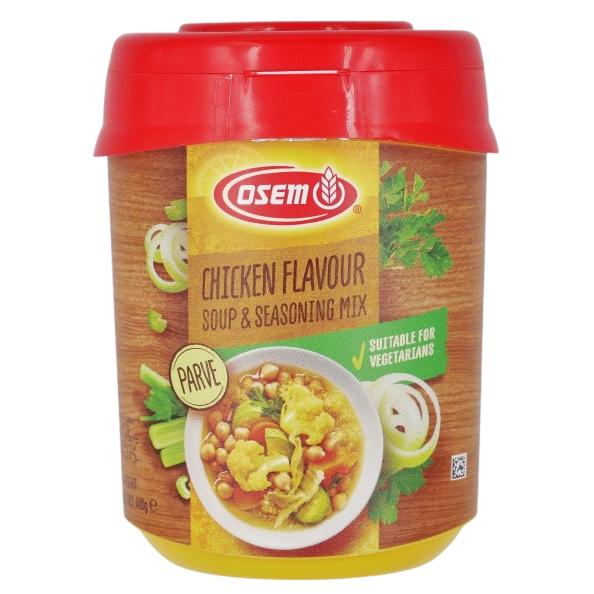 KOSHER CHICKEN FLAVOURED SOUP POWDER PARVE OSEM 400 GR.