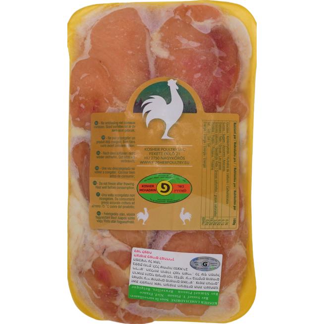 KOSHER CHICKEN PARGHIOT SKIN ON PINSON SL 800 GR.