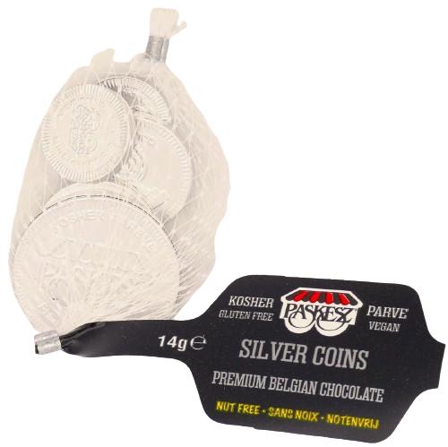 KOSHER CHOCOLATE COINS PARVE 14 G PASKESZ – CHANUKKAH GELT