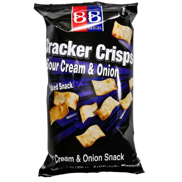 KOSHER CRACKER CRISPS SOUR CREAM & ONION BB 300 GR.