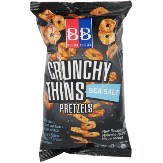 KOSHER CRUNCHY THIN  PRETZELS SEA SALT 300 GR.