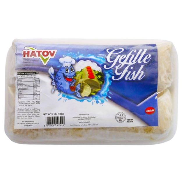 KOSHER GEFILTE FISH HATOV TWIN PACK 2 X 454 GR.