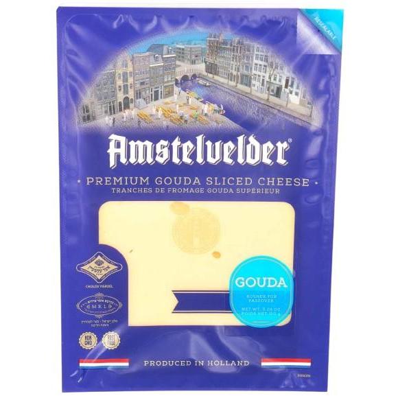 KOSHER GOUDA SLICES AMS 150 GR.