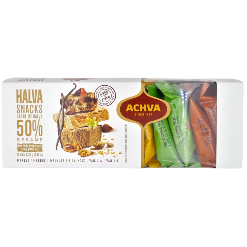 KOSHER HALVA SNACKS ACHVA GIFT BOX 12 X 25 GR.