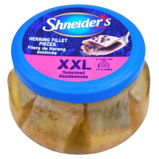KOSHER HERRING FILLET SEASONED XXL IN OIL 260 GR.