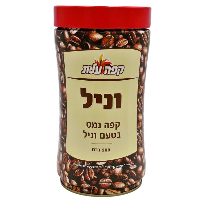 KOSHER INSTANT VANILLA FLAVORED COFFEE ELITE KLP 200 GR.