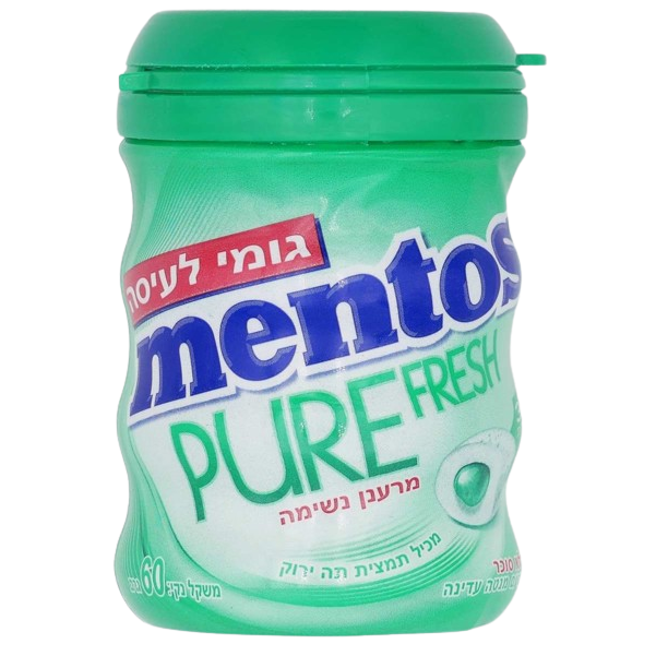 KOSHER MENTOS PURE FRESH DELICATE MINT 60 GR.