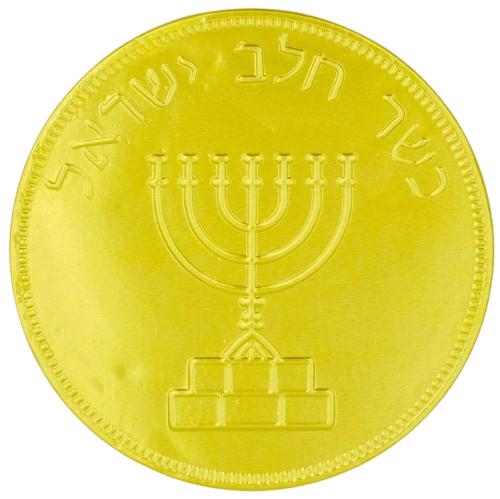 KOSHER MILK CHOCOLATE MEDALLIONS 14 GR.  PASKESZ CHANUKKAH GELT