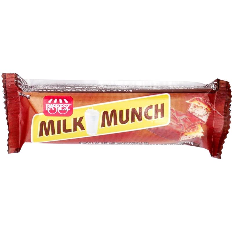 KOSHER MILK MUNCH 22 GR.  MILK CHOCOLATE BAR