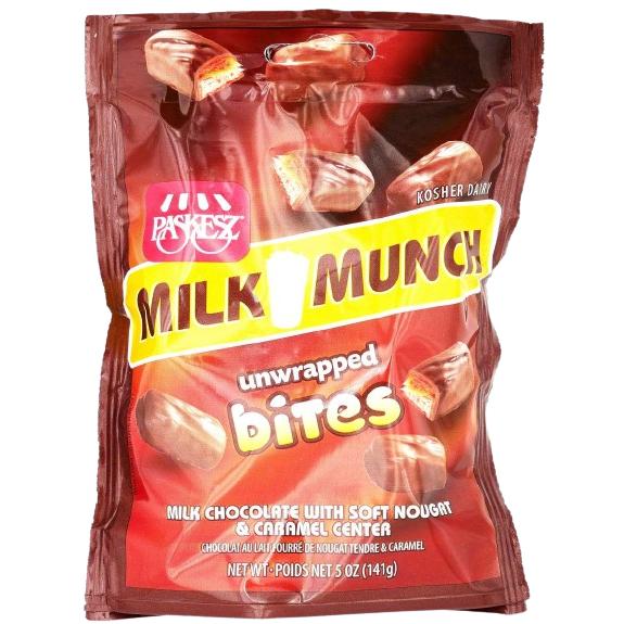 KOSHER MILK MUNCH BITES 141 GR. MILK CHOCOLATE BAR