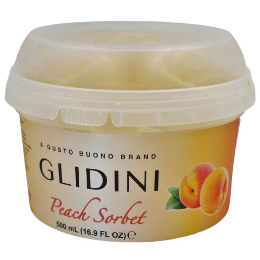 KOSHER PEACH SORBET PARVE GB 500 ML.