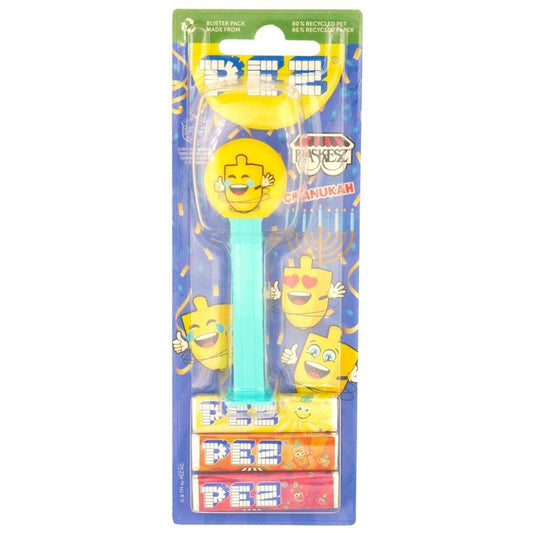 KOSHER PEZ BLISTER DREIDEL 25.5 G – HANUKKAH CANDY TOY