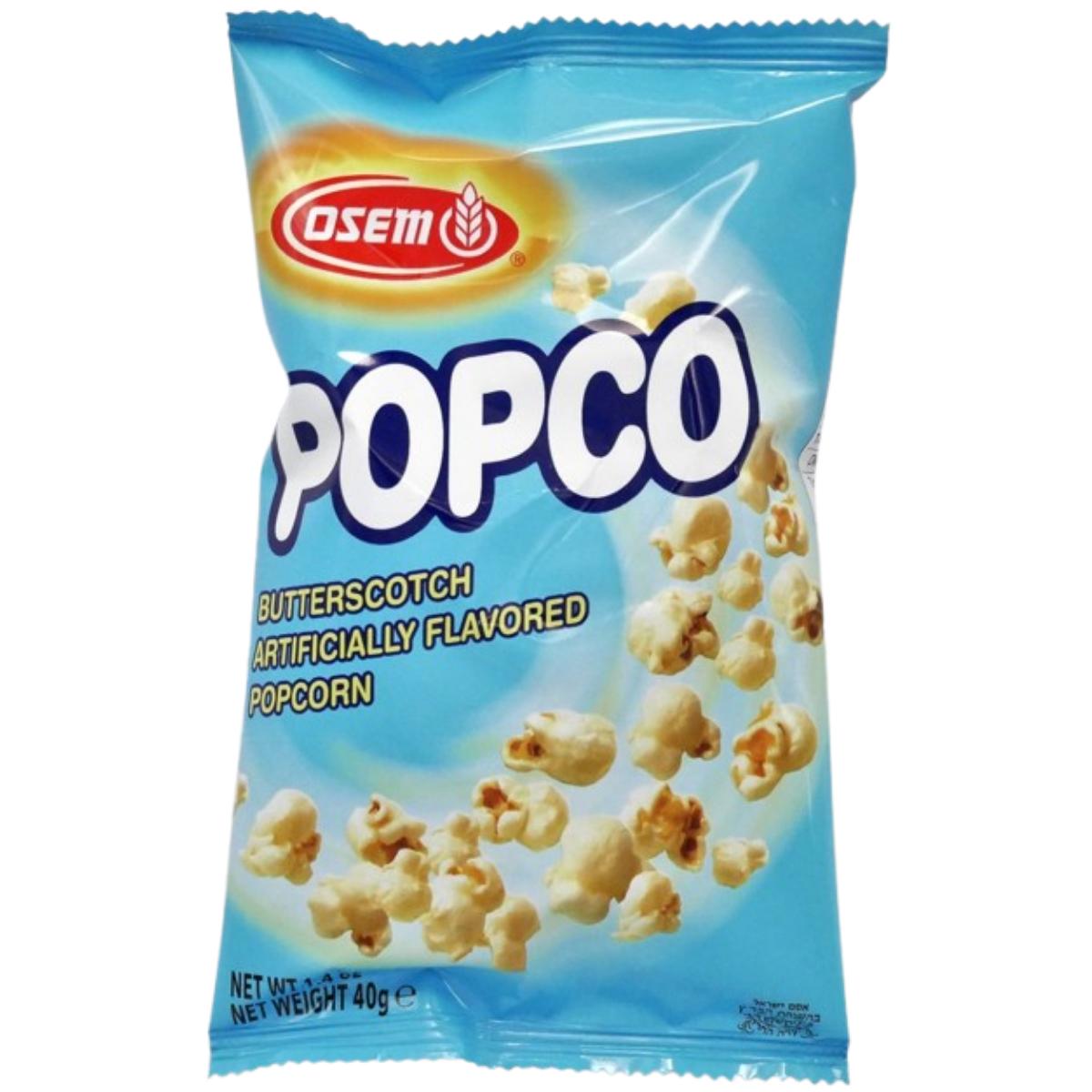 KOSHER POPCORN BUTTERSCOTCH FLAVORED OSEM 40 GR.