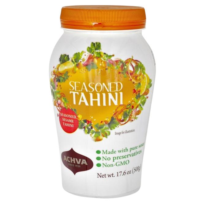 KOSHER PURE SEASONED TAHINI ACHVA 500 GR.