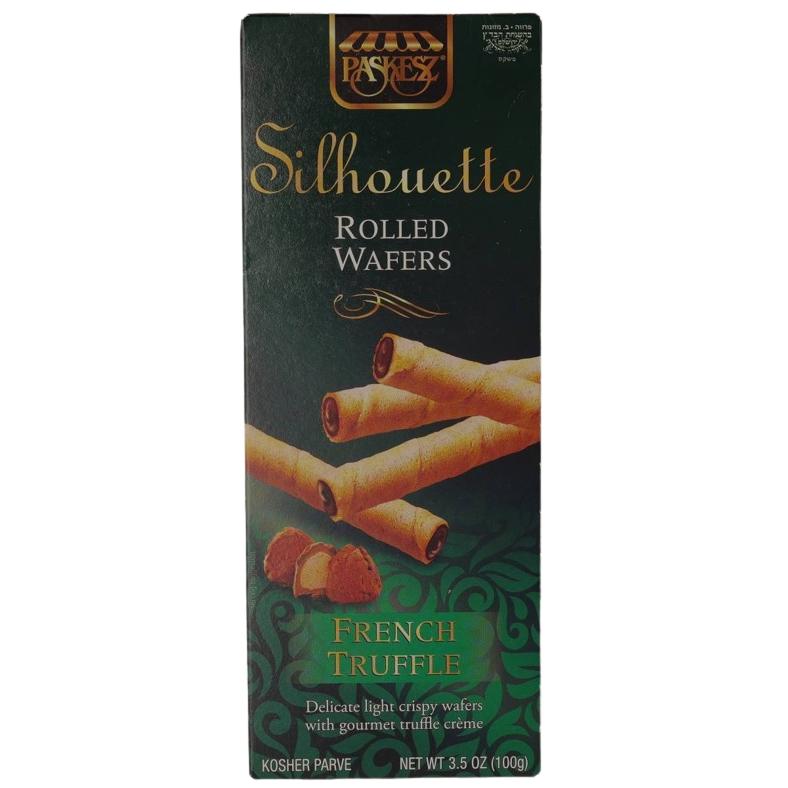 KOSHER ROLLED WAFER FRENCH TRUFFLE SILHOUETTE 100 GR.