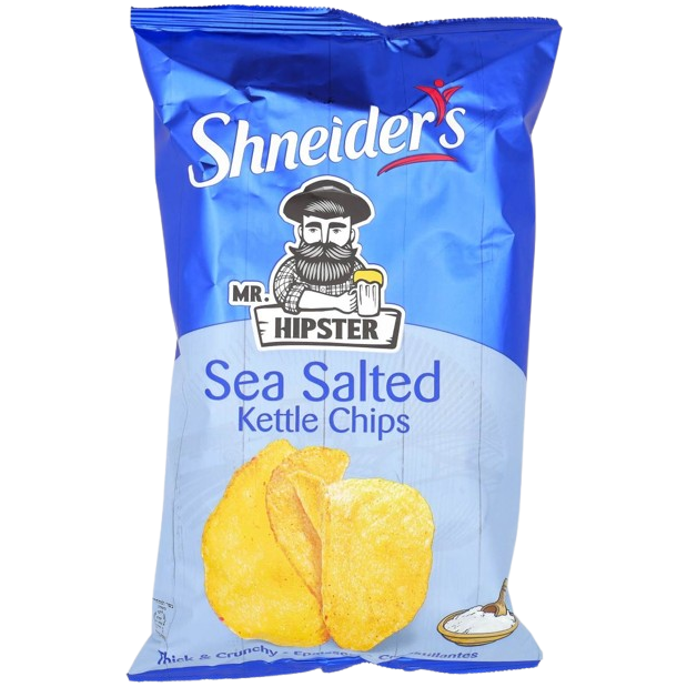 KOSHER SEA SALTED KETTLE CHIPS 120 GR.