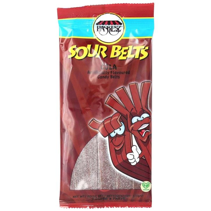 KOSHER SOUR BELTS COLA PASKESZ 115 GR.