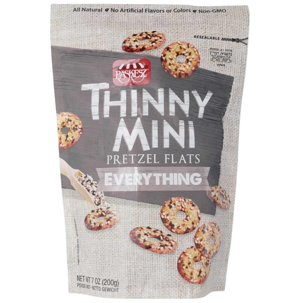KOSHER THINNY MINI PRETZEL FLAT EVERYTHING 200 GR.