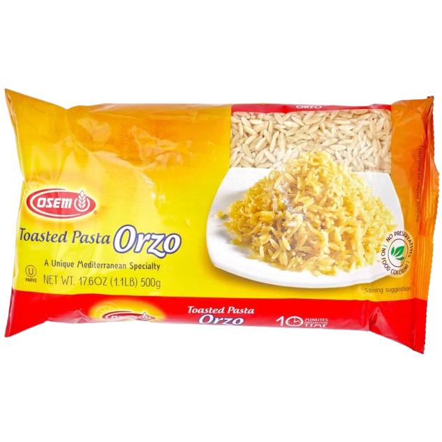 KOSHER TOASTED PASTA ORZO OSEM 500 GR.