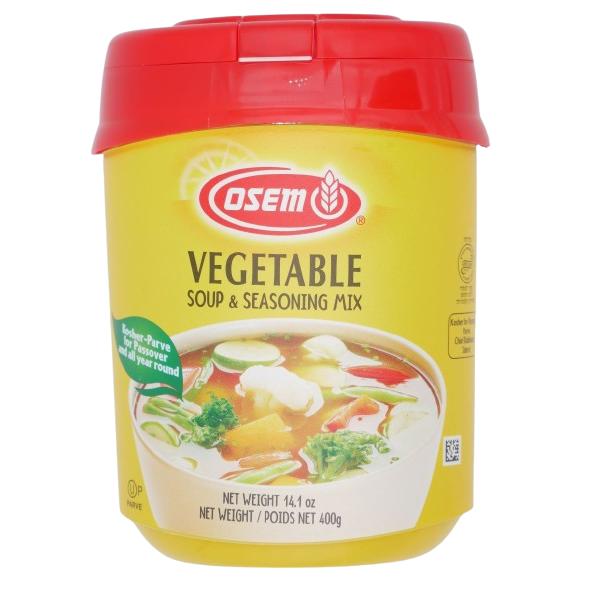 KOSHER VEGETABLE FLAVOURED SOUP POWDER PARVE OSEM KLP 400 GR.