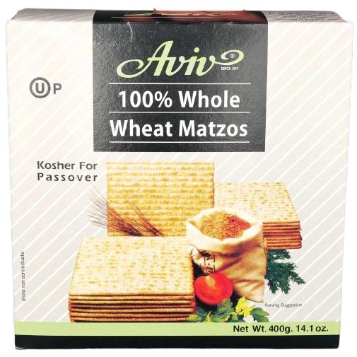 KOSHER WHOLE WHEAT MATZA AVIV 400 GR.