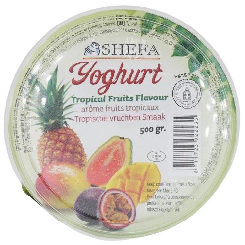 KOSHER YOGURT TROPICAL FRUIT SHEFA 500 GR.