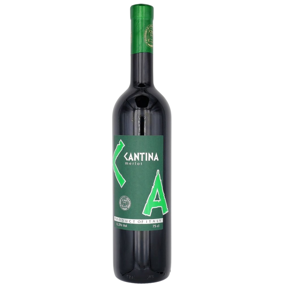 MERLOT CANTINA 750 ML. Kosher Red Wine From Italy
