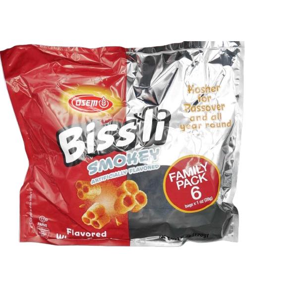 OSEM BISSLI SMOKEY KOSHER SNACK KLP 6 X 28 GR.