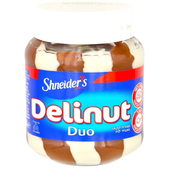 KOSHER HAZELNUT DUO CREAM DELINUT DAIRY FREE 350 GR.