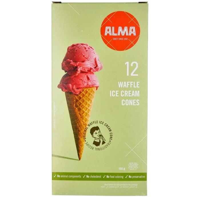 KOSHER WAFFLE CONES FOR ICE CREAM 12 UNIT 132 GR.