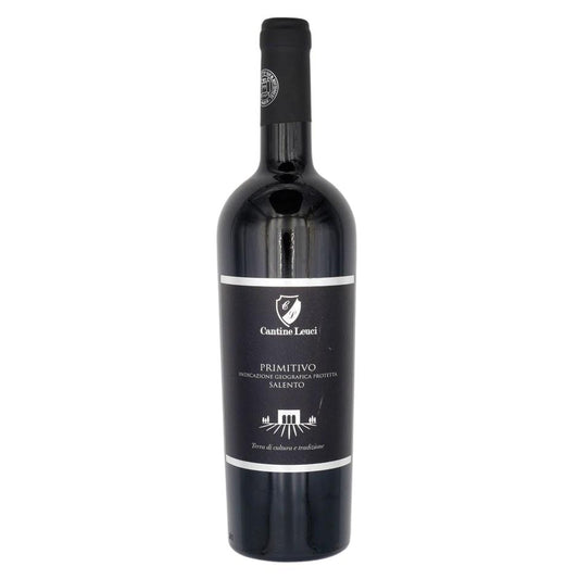 PRIMITIVO LEUCI 750 ML. Kosher Red Wine From Italy