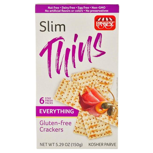 SLIM THINS EVERYTHING GLUTEN FREE CRACKERS KLP 150 GR.
