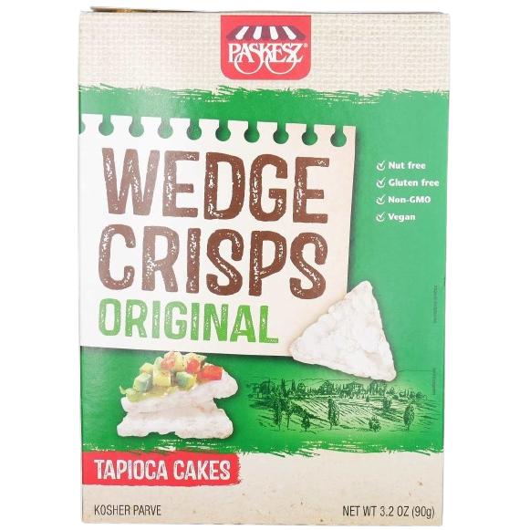 WEDGE CRISPS ORIGINAL TAPIOCA CAKES GLF KLP 90 GR.