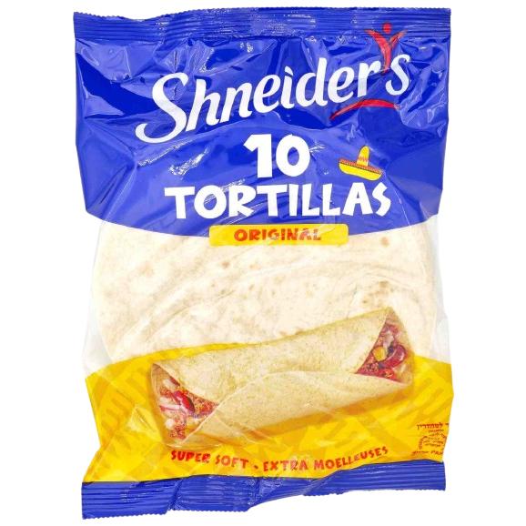 10 MINI KOSHER TORTILLA WRAPS 13 cm 250 GR.