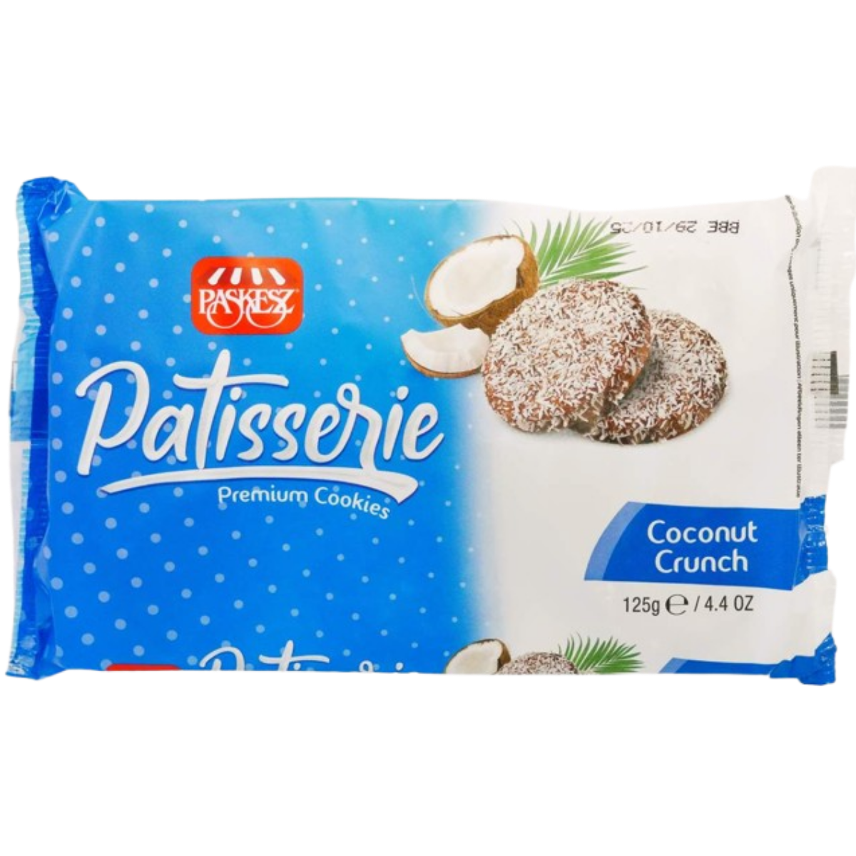 KOSHER PATISSERIE COCONUT CRUNCH PASKESZ  125 GR.