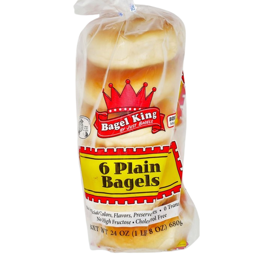 6 MEZONOT PLAIN KOSHER BAGEL