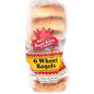 6 WHOLE WHEAT KOSHER BAGELS MEZONOT