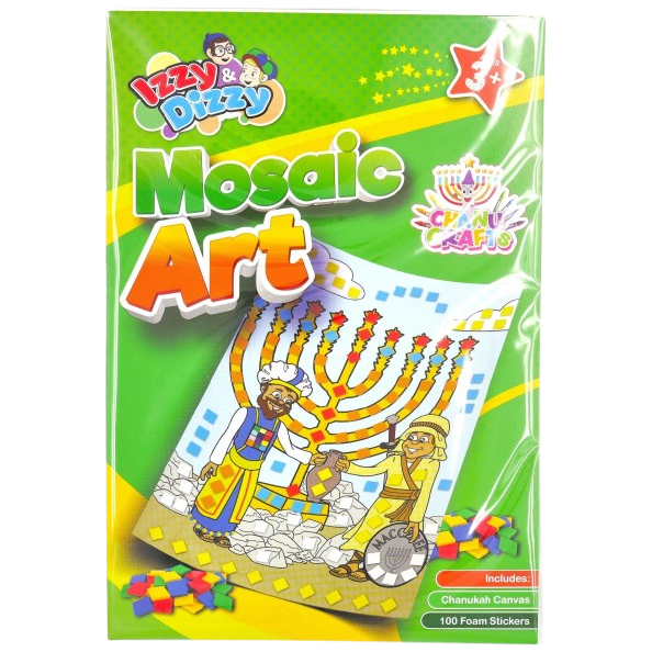 CHANUKA MOSAIC ART SET CREATIVE CRAFT KIT FOR KIDS