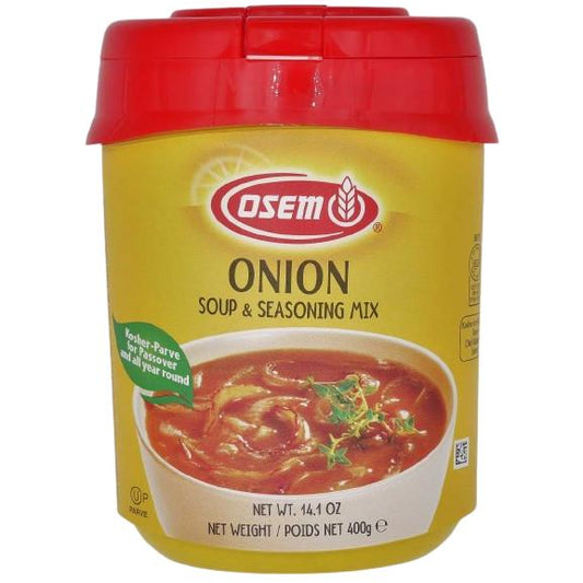 KOSHER ONION FLAVOURED SOUP POWDER PARVE OSEM KLP 400 GR.
