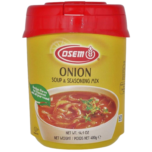 KOSHER ONION FLAVOURED SOUP POWDER PARVE OSEM KLP 400 GR.