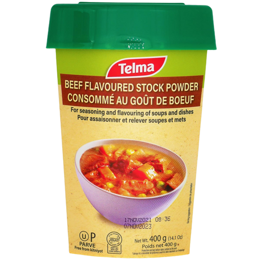 KOSHER BEEF FLAVOURED STOCK POWDER PARVE KLP 400 GR.